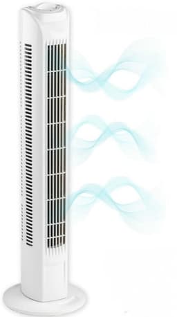 SNJY® Ventilator Toren - Torenventilator - Kolomventilator - Ventilator Staand - 78cm Hoog - 3 Snelheden - 3 Oscillatiemodi - 45W - Wit — thumbnail 3