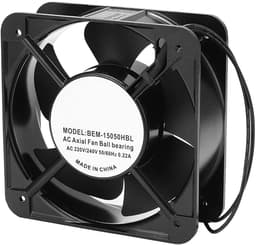 Axiale Ventilator - Luchtstroom Fan - Ruimte Koelen - Stille Werking - 185 CFM - Aluminium — thumbnail 4
