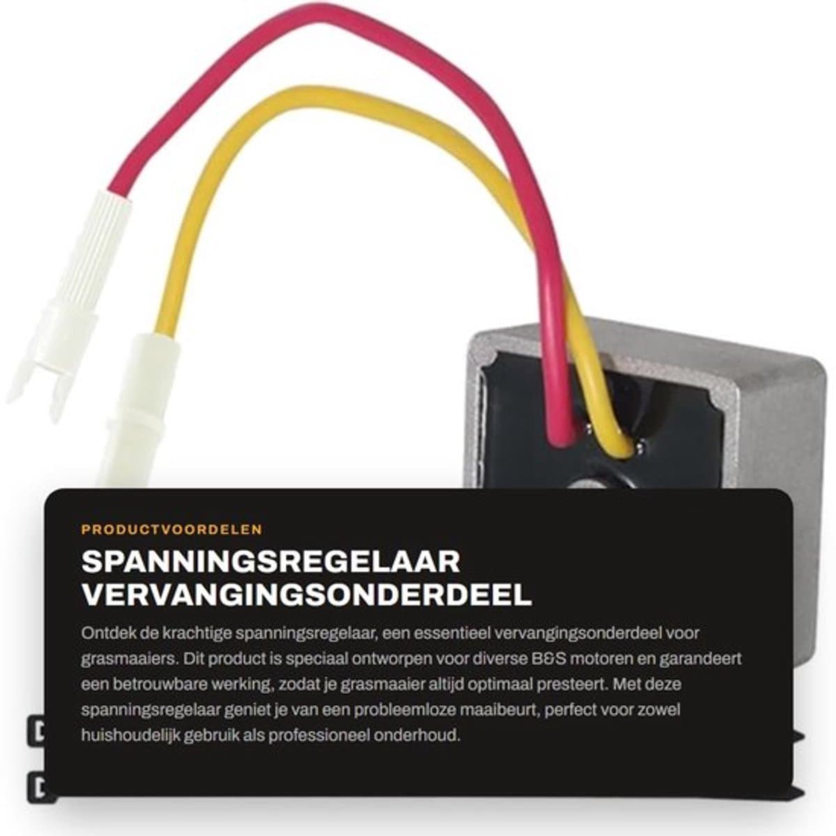 Spanningsregelaar Vervanging voor B&S 491546 - Geschikt voor 150117/150202/150212 - Motoren 28B700/28M700 - Compatibel met 21A800/21A900 - Vervangingsonderdeel 31A500 - Betrouwbare werking - Regelaar — afbeelding 1