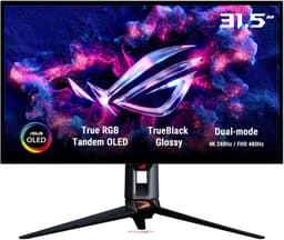 ASUS ROG Swift OLED PG32UCWM - 4K UHD Tandem RGB OLED - USB C 96W - 0.03ms - 4K 240Hz, FHD 480Hz Dual Mode - 32 Inch — thumbnail 1