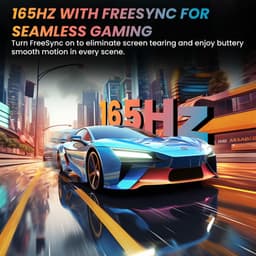 SnelShoppen - 34 Inch UltraWide Gaming Monitor met Speakers 165hz WQHD 3440x1440p | 21:9 IPS Scherm, FreeSync & G-Sync Compatibel, PIP/PBP, Dual HDMI — thumbnail 2