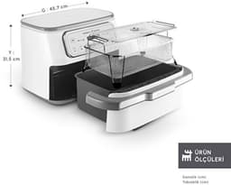 Karaca x Refika Air Pro Cook Airfryer – 9L – PFAS- & PTFE-vrije Swiss Coating – Dubbele Bereiding — thumbnail 2