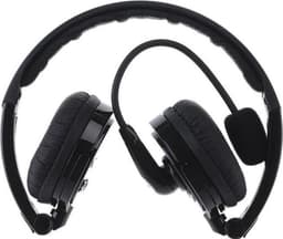 Tech Supplies - Draadloze on-ear Bluetooth Koptelefoon, Headset met flexibele microfoon - zwart — thumbnail 2