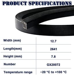 Dailygoods- Grasmaaier Riem Vervanging - Onderdeelnummer GX20072/GY20570 - Geschikt voor John Deere 42" - 100/ D100/ E100/ L100/ LA100 Serie - Hoogwaardige Materiaalcombinatie - Maaier — thumbnail 2