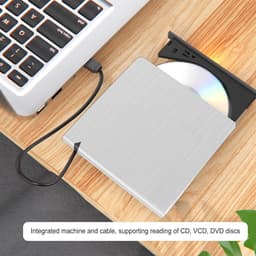 Externe Schijf - Draagbare Brander - Data Opslag - USB 3.0 Snelheid - 19.3 cm - Wit — thumbnail 3