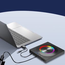 Externe Schijf - Draagbare Recorder - Gegevens Opslaan - Compact Lichtgewicht - 140x160MM - Zwart — thumbnail 3