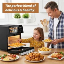 M-Goods - Airfryer XXL 10L - Heteluchtfriteuse - Digitale Air Fryer - 11 Kookprogramma’s - 1800W - Zonder Olie — thumbnail 5