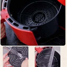 Airfryer voor thuis - Compacte friteuse - Snelle maaltijden - Dubbele draaiknop - 2 liter - Multicolor — thumbnail 3
