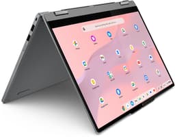 Lenovo Chrome 2in1 14ITN10 Intel® N N355 Chromebook 35,6 cm (14") Touchscreen WUXGA 8 GB LPDDR5-SDRAM 128 GB UFS Wi-Fi 6E (802.11ax) ChromeOS Engels Grijs — thumbnail 4