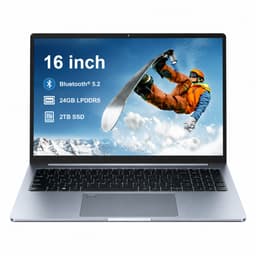 Ninkear 16 inch Laptop Intel Core Ultra 5 225H - 24GB LPDDR5 - 2TB SSD - 2560x1600 120Hz Display - WiFi 6 - Bluetooth 5.2 - Vingerafdruk - Windows 11 — thumbnail 1