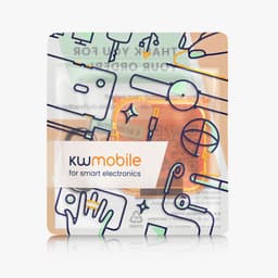 kwmobile Earphones Case for CMF by Nothing Buds Pro 2 / CMF Buds 2 Plus Case - Clear TPU Silicone Earbuds Cover - Orange — thumbnail 4