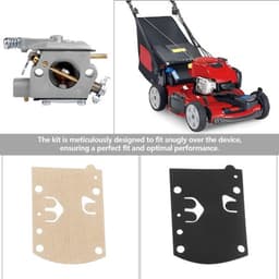Dailygoods- Carburettorkit 1 Set - Compatibel met Walbro/Husqvarna - Kunststof/Papier/IJzer - Flexibel Membraan - Grasmaaier/Kettingzaag - Carburateurkit — thumbnail 4
