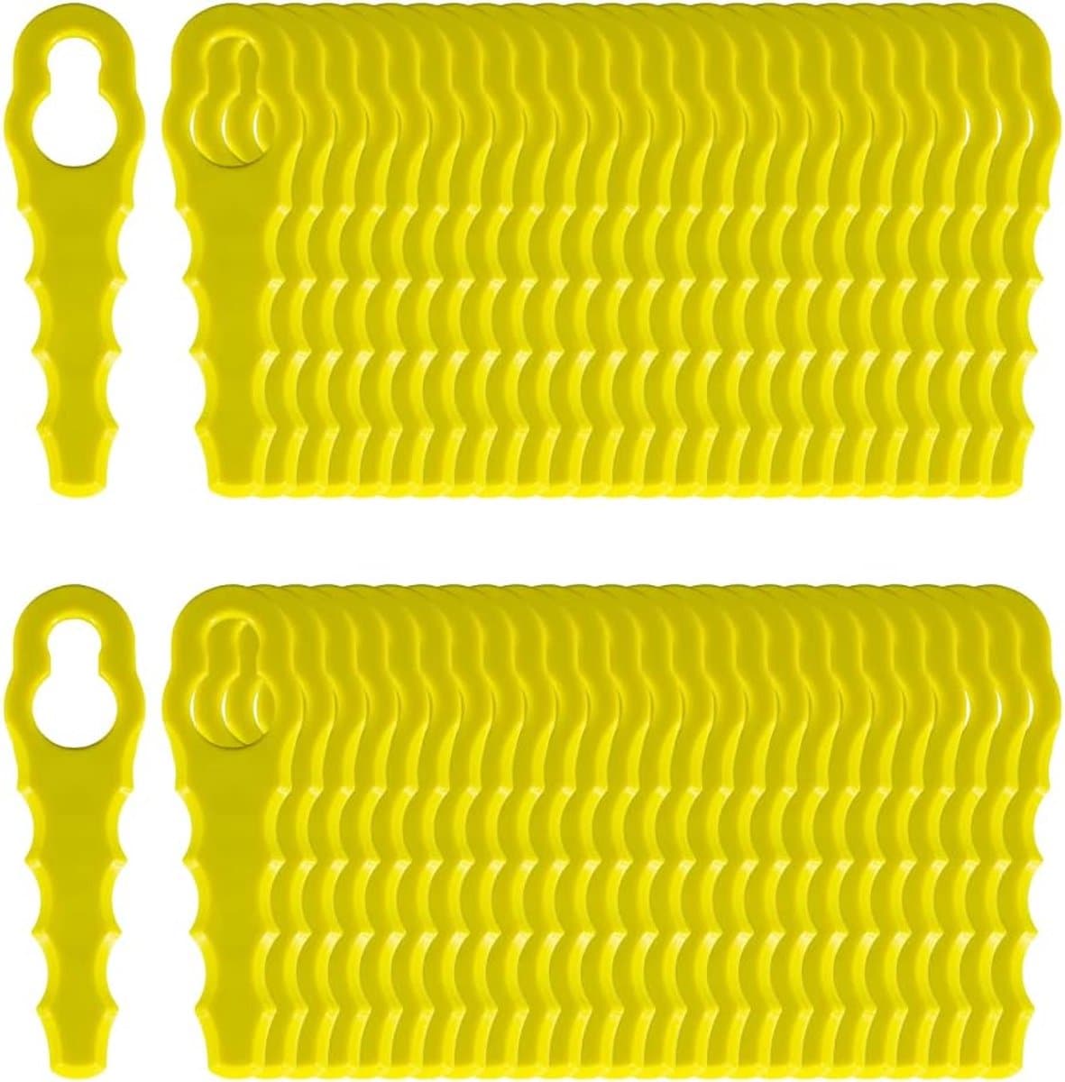 SnelShoppen - 50 Stuks Heavy Duty Vervangbladen RAC158 voor Ryobi Grasmaaier - PA6 Nylon - Ideaal voor Gras en Dunne Struiken — afbeelding 1
