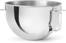Roestvrijstalen Mixer Kom - Keukenmachine Kom - Bakken en Mixen - 10% Meer Capaciteit - 5.2 Liter - Zilver — thumbnail 1