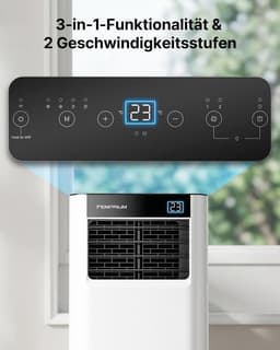 Draagbare Airco - Mobiele Airco - Ruimte Koelen - Compact Ontwerp - 23 Kilogram - Wit — thumbnail 3
