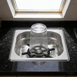 Automatische Bekerwasser - Glazen Spoeler - Snel Beker Reinigen - Inbouw Ontwerp - 19 x 18 x 13 cm - Zilver — thumbnail 2
