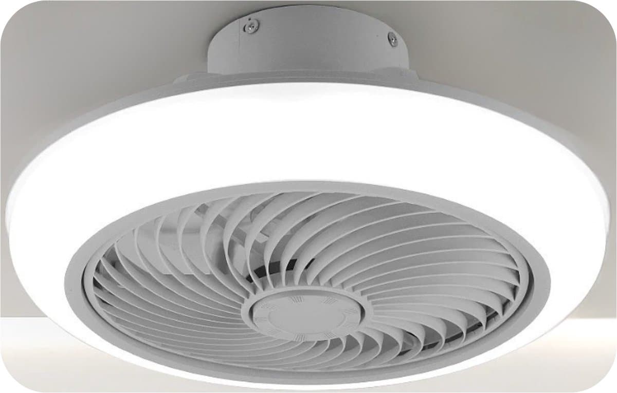 TamTrade Plafondventilator - Plafond ventilator met verlichting - Inclusief afstandbediening - LED - Dimbaar - RGB - Bluetooth — afbeelding 1
