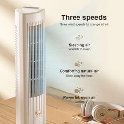 Stille oplaadbare bureauventilator met instelbare luchtstroom, koelventilator van ABS materiaal voor kantoor en slaapkamer — thumbnail 3
