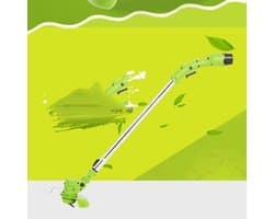 Draadloze Grasmaaier - Accu Grasmaaier - Gazon Onderhoud - Hoge Kracht Motor - 3000mAh Batterij - Grijs