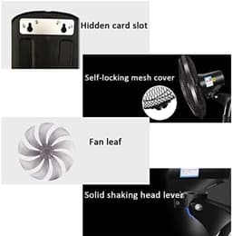 Oscillerende Wandventilator - Industriële Ventilator Muur - Ruimte Koelen - 5 Bladen - 90 Graden Oscillatie - Grijs — thumbnail 3