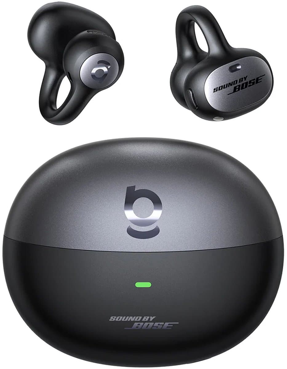 Baseus Open-Ear Clip-On Draadloze Bluetooth Oordopjes - Inspire XC1 Earbuds - Sound by Bose - IP66 Waterbestendig - Sporten & Hardlopen - Zwart — afbeelding 1