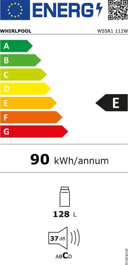 Whirlpool W55R1 112W koelkast Vrijstaand 128 l Wit — thumbnail 2