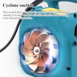 Industriële Stofzuiger - Bouwstofzuiger Werkplaats - Efficiënt Reinigen - Afstandsbediening 10m - 4800W - Grijs — thumbnail 5