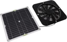 Zonne-energie Ventilator Kit - Solar Fan - Ventilatie Buitenruimte - Hoge Efficiëntie Koeling - 100 W - Zwart — thumbnail 2
