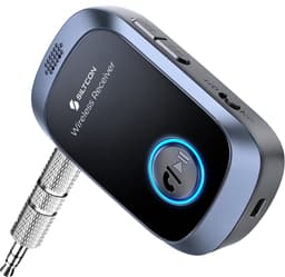 Siltcon® Bluetooth Receiver - BT 5.4 - 3.5MM AUX - Bluetooth Ontvanger - Bluetooth Audio Receiver - Bluetooth Auto via AUX - Aux Bluetooth - Handsfree Bellen - Universeel Auto, Speaker, Tablet, Laptop & Telefoon - USB-C Oplaadbaar - Incl. Aux kabel — thumbnail 1