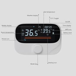 Ketelthermostaat - Slimme Regelaar - Thuisverwarming - App Bediening - 1 Eenheid - Wit — thumbnail 3