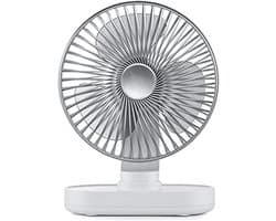Tafelventilator Oplaadbaar – Stille Ventilator – 4 Snelheden – 90° Oscillatie – 4000 mAh — afbeelding 1