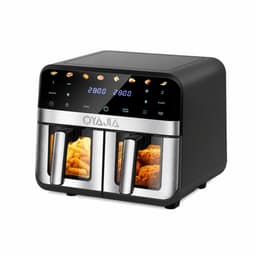Lamor Airfryer - Heteluchtfriteuse - Heteluchtoven - Dubbele kookzones - Totale inhoud 11,5 liter - 80 °C tot 200 °C - LED touch — thumbnail 1