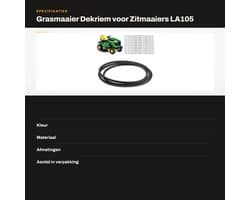 Grasmaaierdekriem Gemodificeerd - Hoogwaardig Rubber