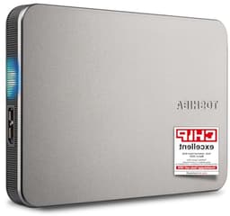 Externe Harde Schijf - Draagbare Opslag - Bestanden Opslaan - Universeel Compatibel - 2 TB - Zilver — thumbnail 1