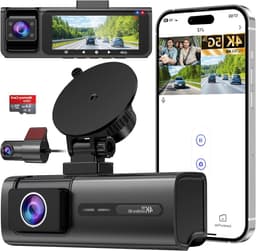 Auto Camera - Rijcamera Set - Veilig Rijden - 3 Kanaals Opname - 3.1 Inch Scherm - Zwart — thumbnail 1