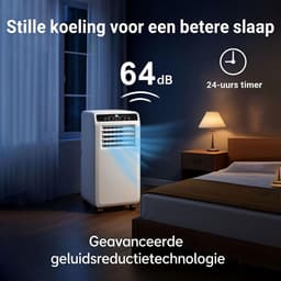 Mobiele Airco - Verplaatsbare Koeler - Ruimte Koelen - 3-in-1 Functie - 7000 BTU - Wit — thumbnail 3