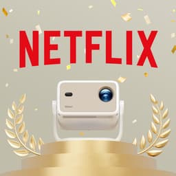 SnelShoppen - YOTON Y7 Projector 4K Smart TV, Draagbare Videoprojector met WiFi, Bluetooth, Native 1080P, 500 ANSI Lumens voor Netflix, YouTube, Prime — thumbnail 3