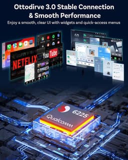 SnelShoppen - Ottocast P3 Pro Wireless CarPlay Adapter Android 13 met Snapdragon SM6225, 8GB RAM, 128GB ROM, HDMI 1080P, WiFi 6, Split Screen, AI Voic — thumbnail 3