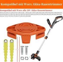 SnelShoppen - 14x Vervangende Maai Bladen en 8x Extra Sterke Draad voor Draadloze Grasmaaier, Geschikt voor 20V Trimmers, Plastic, Tuinaccessoires — thumbnail 2
