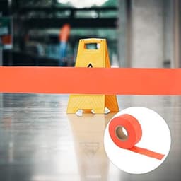 Hoge zichtbaarheidsmarkeringstape, vlaggentape, lengte 45 m/147,5 ft, oranje (oranje) — thumbnail 4