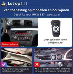 Awesafe Autoradio - Geschikt voor BMW 1 Serie E81 E82 E87 E88 2006 t/m 2012 - Linux Systeem - Draadloos CarPlay & Android Auto - Bluetooth WIFI - Radio Scherm - 10.25 Inch Multimedia Touchscreen - 2006 2007 2008 2009 2010 2011 2012 — thumbnail 2