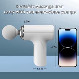 Mini Diepeweefselmassageapparaat, Elektrische Spiermassage voor de rug, Kleine Draagbare Reismassageapparaat, Massageapparaat voor nekpijnverlichting, Groen — thumbnail 3