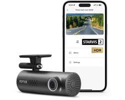 Dashcam 1080P HDR – Nachtzicht – Spraakbediening – WiFi – G-Sensor – Voorruitcamera