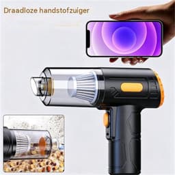 carmdering - Draadloze Handstofzuiger 8000Pa – Mini Auto Stofzuiger met USB-C Opladen – Krachtige Kruimeldief voor Auto, Huis en Kantoor – Handheld Stofzuiger — thumbnail 2