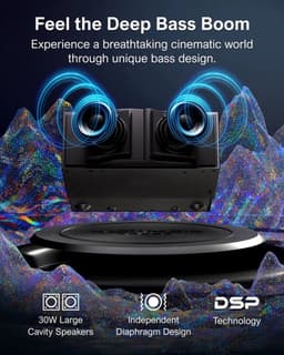 Beamer - Projector - Mini Projector - Full HD 1080P - 5G WiFi LED - 4K Video - 30W Speaker – Home Theater Bluetooth Projector — thumbnail 2