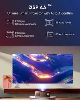 Beamer - Projector - Mini Projector - Full HD 1080P - 5G WiFi LED - 4K Video - 30W Speaker – Home Theater Bluetooth Projector — thumbnail 3