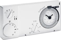 Kamerthermostaat Inbouw - Regelaar Dagprogramma - Verwarming Regelen - Eenvoudige Bediening - 5-30 °C - Zuiver Wit — thumbnail 1
