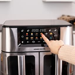 Rommelsbacher Dubbele Airfryer FRH 2650 – Heteluchtfriteuse voor twee gerechten tegelijk — thumbnail 3