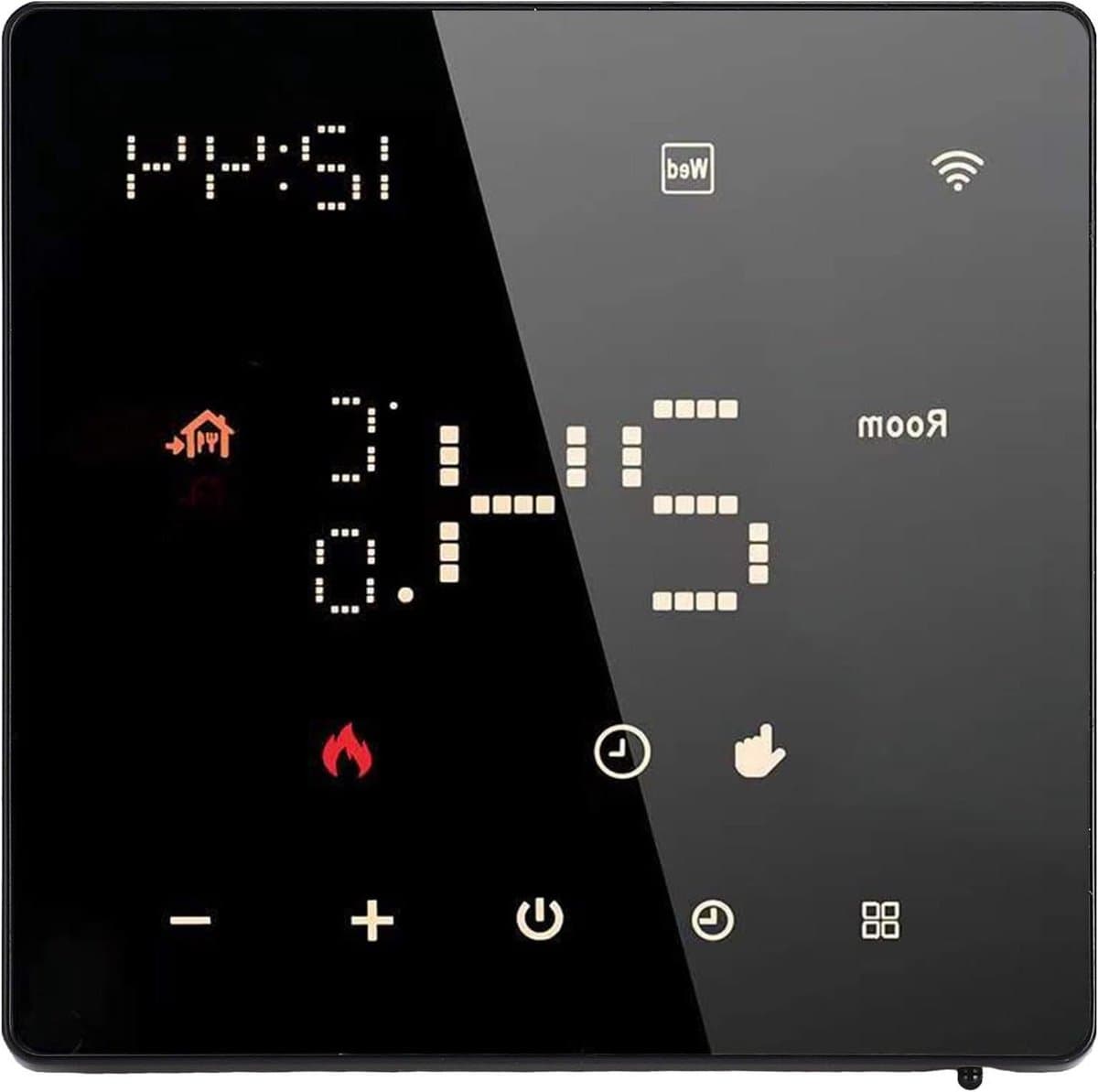 Slimme Thermostaat - Programmeerbare WiFi - Comfort Thuis - Touchscreen Bediening - 16A - Zwart — afbeelding 1
