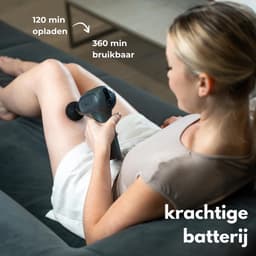Massagepistool - Spierstimulator Percussie - Herstel na training - Afneembare handgreep - 900 g - Zwart — thumbnail 5